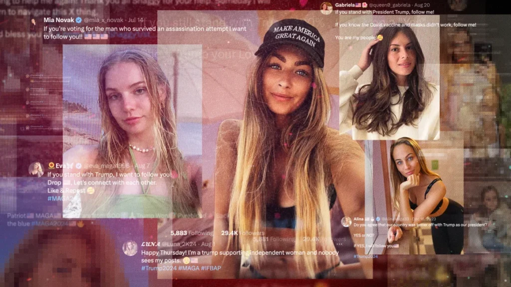 Foto influencer Eropa digunakan untuk mendorong propaganda pro-Trump